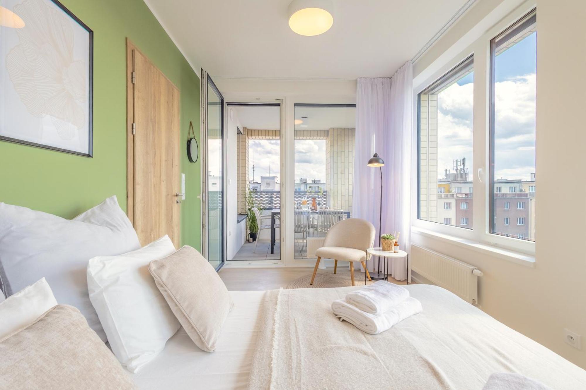 Bright 2Br - 8Th Floor, Balcony, Free Parking - By Gravity Prague Lejlighed Eksteriør billede